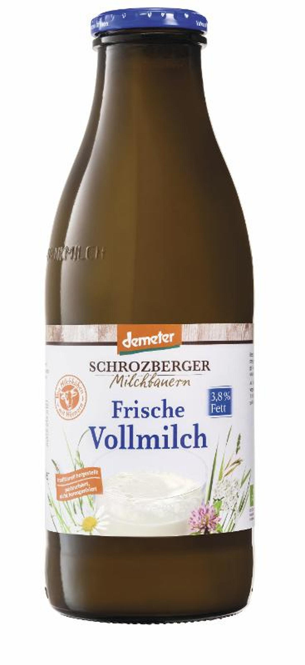 Produktfoto zu Milch 3,8% 1l, Glas