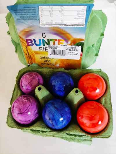 Produktfoto zu Bunte-Eier 6er