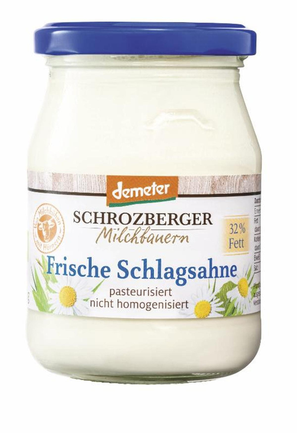 Produktfoto zu Schlagsahne, Glas 250g